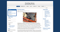 Desktop Screenshot of parentingliteracy.com
